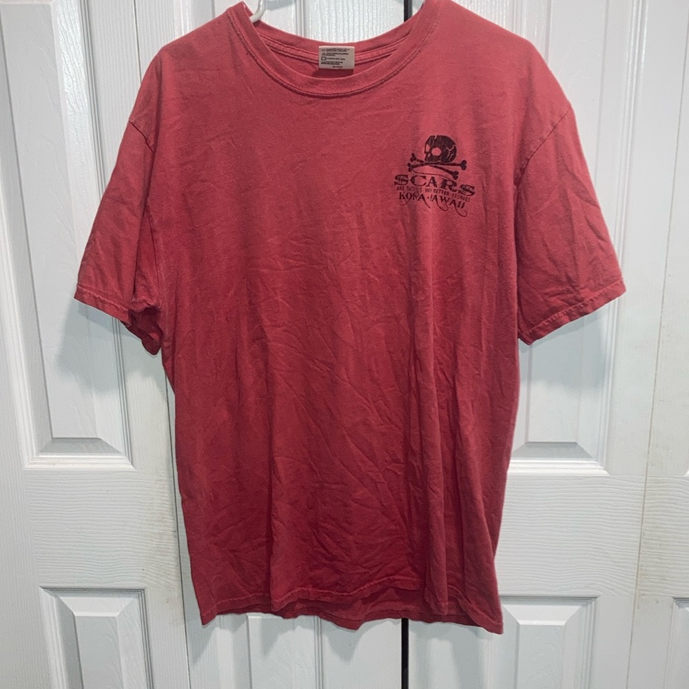 Men scars skull tee size L